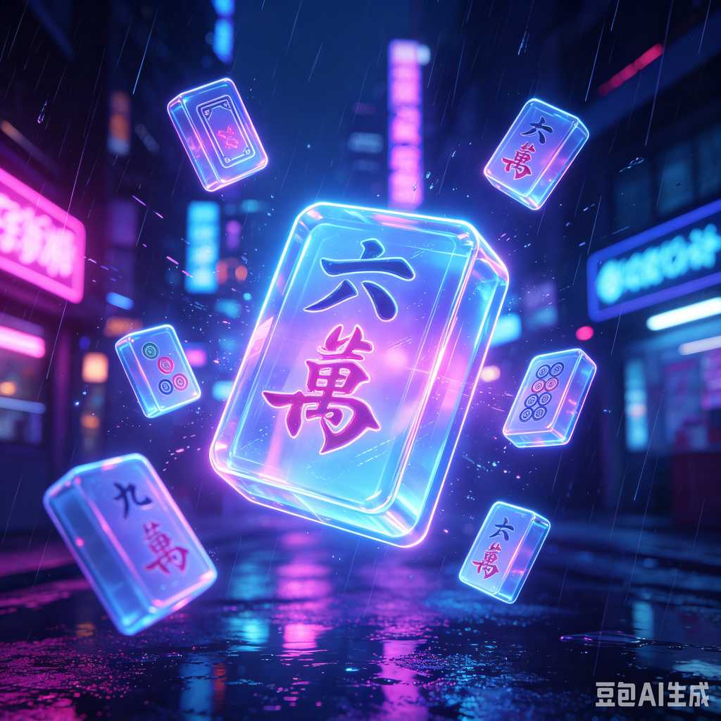 printed logo mahjong set