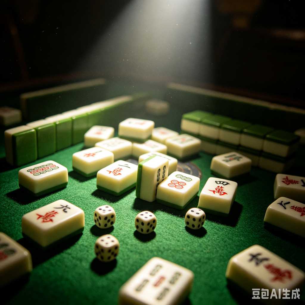 retro vintage mahjong set